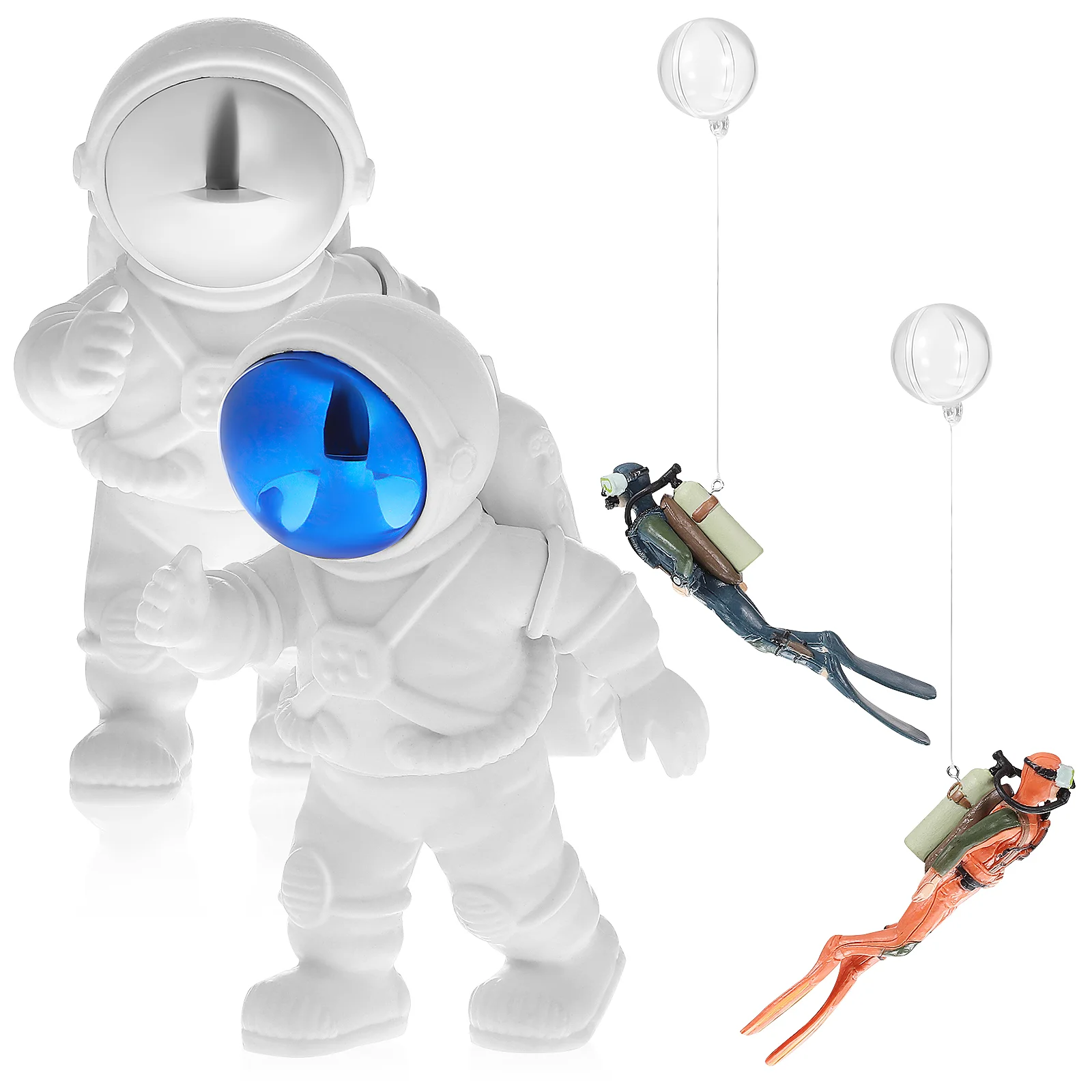4Pcs Fish Tank Decorations Small Astronaut Diver Ornaments Floating Device Aquarium Decorations
4Pcs Fish Tank Decorations Small Astronaut Diver Ornaments Floating Device Aquarium Decorations