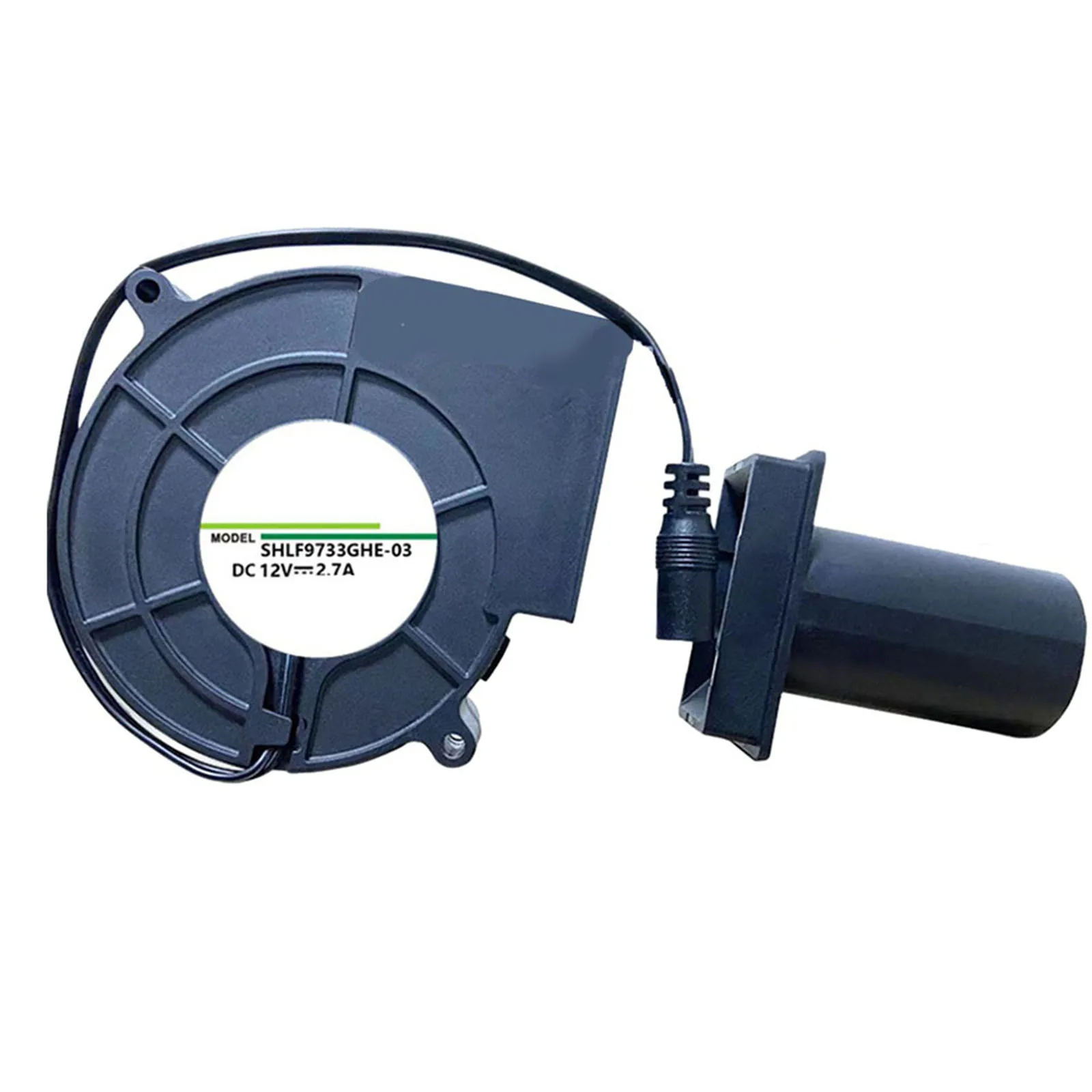 9733 Blower DC12V 2.7A PBT Plastic Firewood BBQ Stove Double Ball High Air Volume Turbo Fan 5400 Rpm Electrical Equipment Parts
9733 Blower DC12V 2.7A PBT Plastic Firewood BBQ Stove Double Ball High Air Volume Turbo Fan 5400 Rpm Electrical Equipment Parts