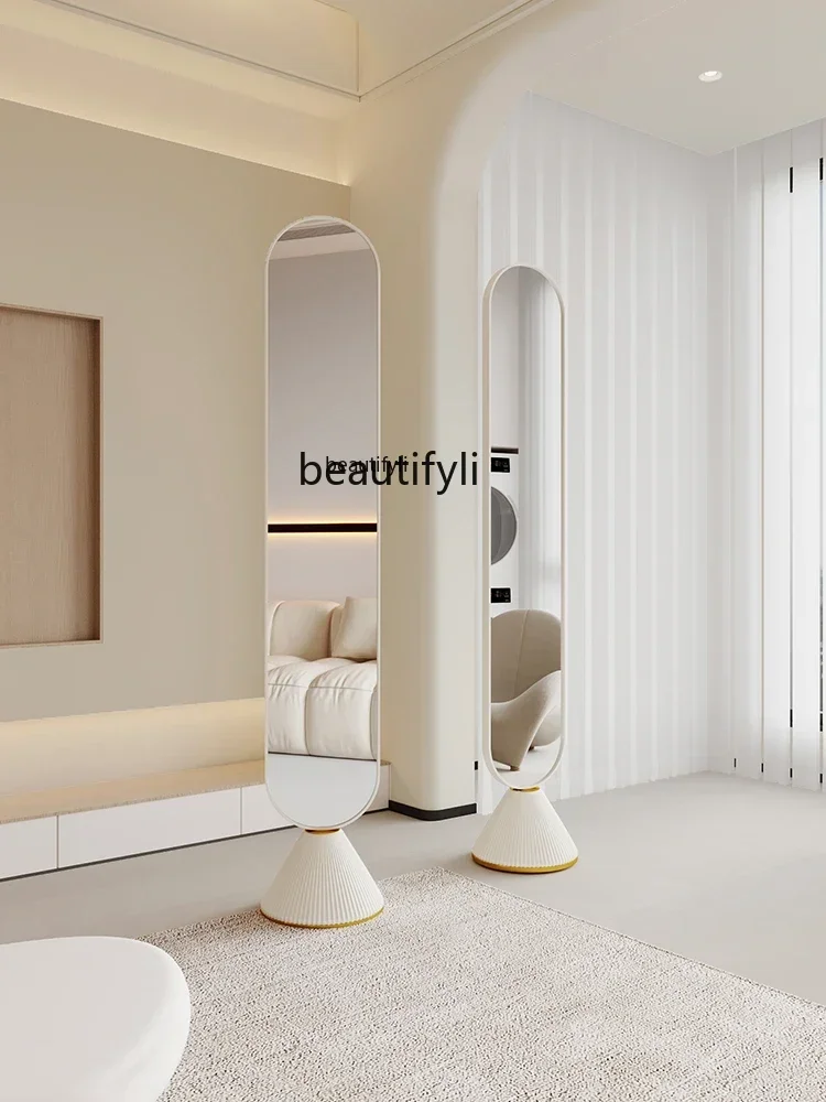 Cream Style Floor Full-Length Mirror Light Luxury Dressing Mirror Vertical Household Girls' Bedroom Full-Length Mirror
Cream Style Floor Full-Length Mirror Light Luxury Dressing Mirror Vertical Household Girls' Bedroom Full-Length Mirror