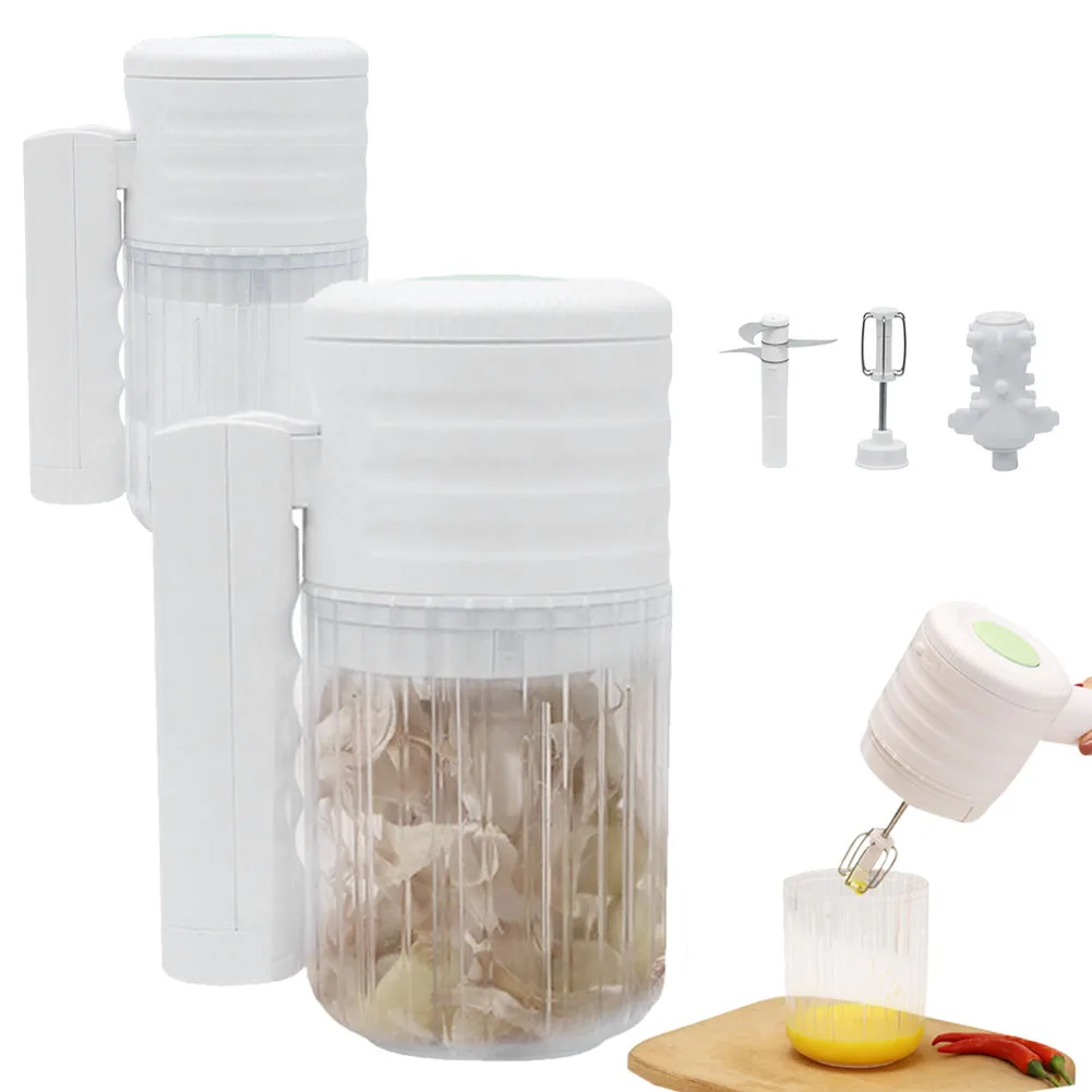 150ML Electric Food Chopper Rechargeable Multi-Function Food Processor Meat Grinder 3 Blade Attachment For Meat Garlic Herb Nut
150ML Electric Food Chopper Rechargeable Multi-Function Food Processor Meat Grinder 3 Blade Attachment For Meat Garlic Herb Nut