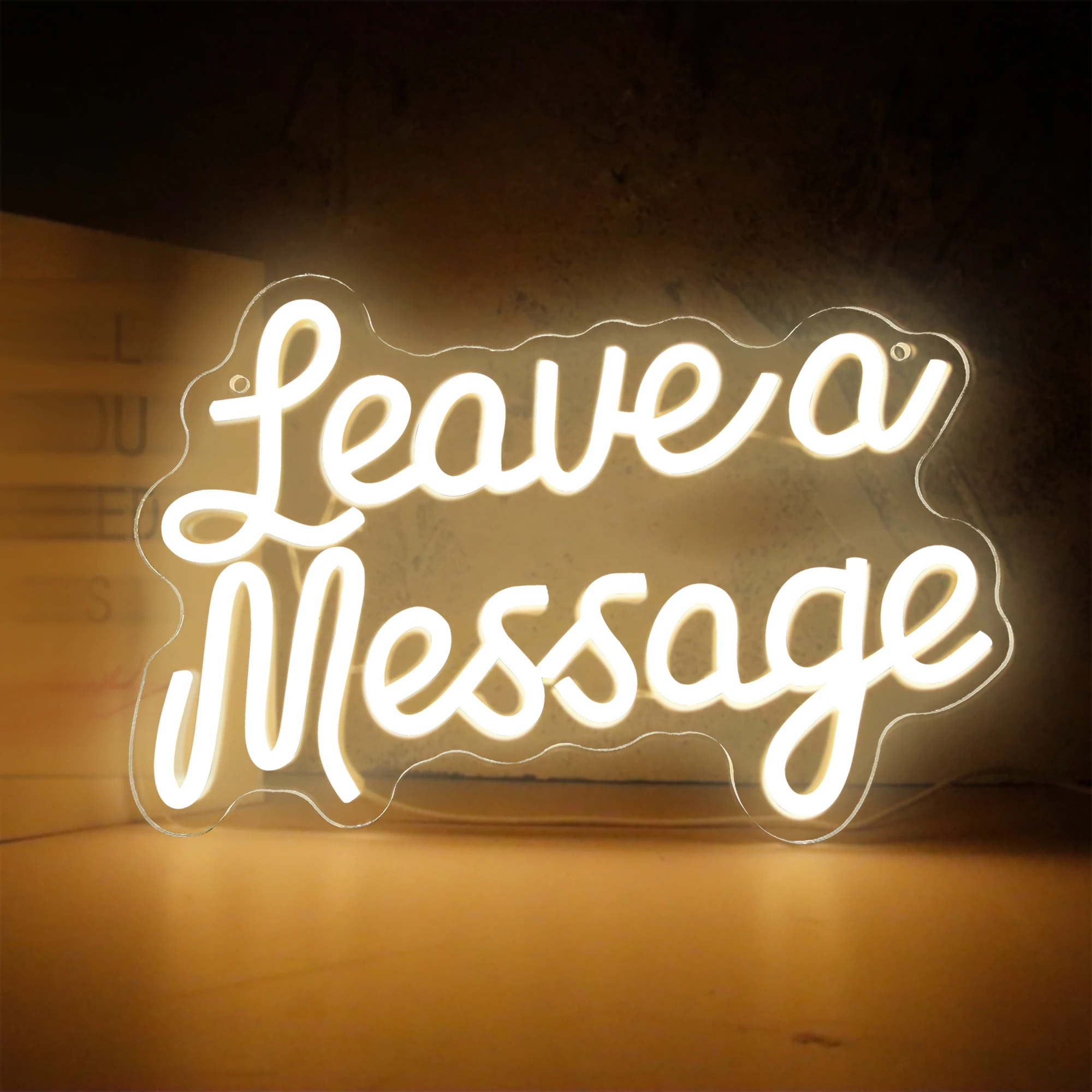 leave a message Neon Sign Warm White Led Light Up Signs for Wall Decor USB for Wedding Wall Art Kids Room Home Party Gift
leave a message Neon Sign Warm White Led Light Up Signs for Wall Decor USB for Wedding Wall Art Kids Room Home Party Gift