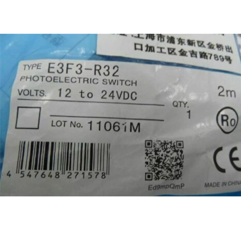 E3F3-R12 E3F3-R62 E3F3-R32 E3F3-R82 Photoelectric Switch Sensor 100% New High Quality
E3F3-R12 E3F3-R62 E3F3-R32 E3F3-R82 Photoelectric Switch Sensor 100% New High Quality