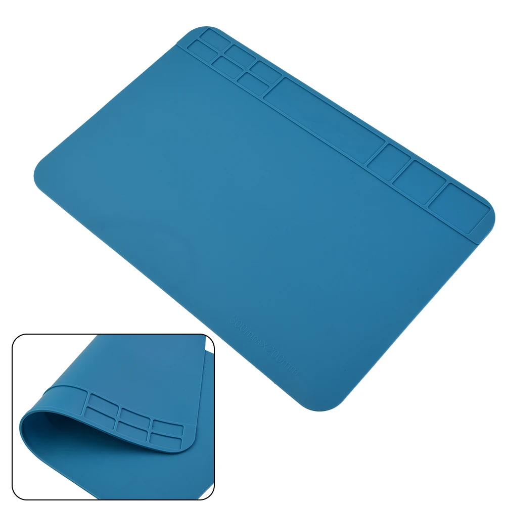 Desktop Anti Static ESD Heat Insulation Working Mat Heat-resistant BGA Soldering Station Soldering Pad Phone Tablet Repair Tool
Desktop Anti Static ESD Heat Insulation Working Mat Heat-resistant BGA Soldering Station Soldering Pad Phone Tablet Repair Tool