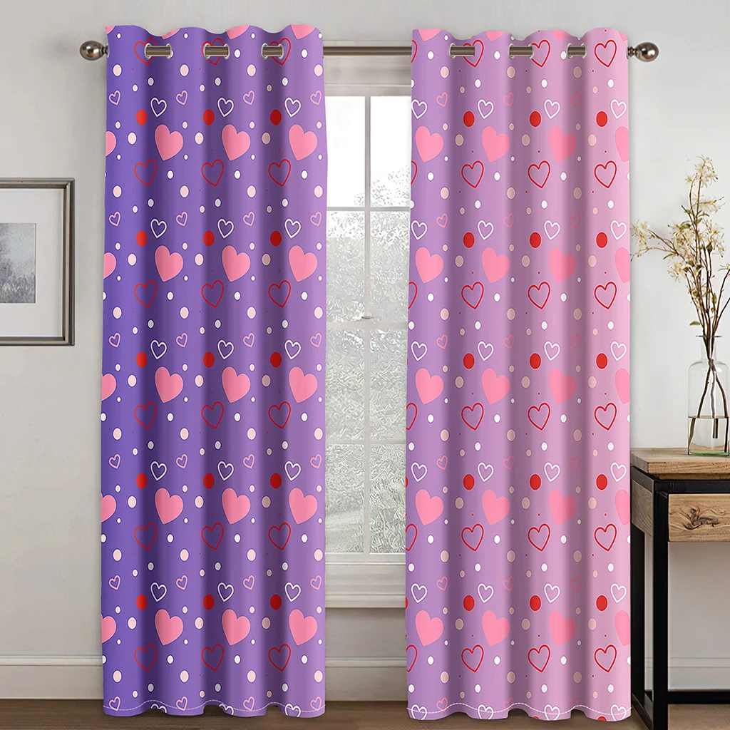 3D Modern Valentine's Day Romantic Love Pattern Shading Curtains 2 Sets of Living Room Bedroom Decoration
3D Modern Valentine's Day Romantic Love Pattern Shading Curtains 2 Sets of Living Room Bedroom Decoration