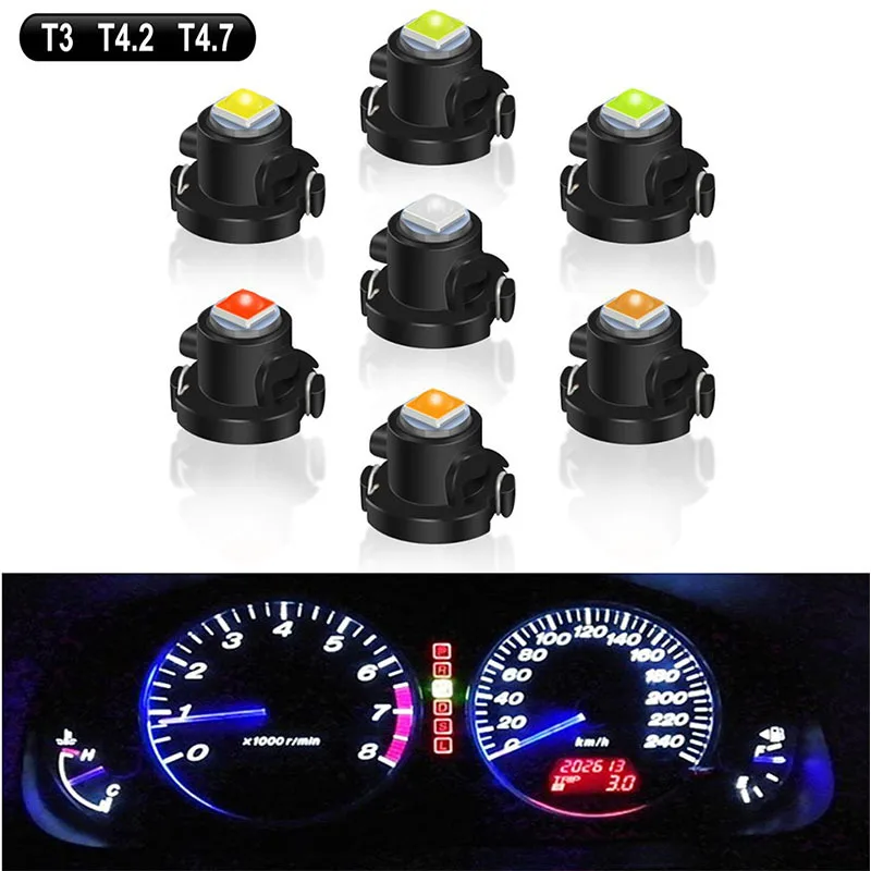10/5pcs T3 T4.2 T4.7 LED Car instrument light Bulb Luces LED 1 LEDs 2835 5050 SMD Auto Interior Side light Panel Wedge Lamp Blue
10/5pcs T3 T4.2 T4.7 LED Car instrument light Bulb Luces LED 1 LEDs 2835 5050 SMD Auto Interior Side light Panel Wedge Lamp Blue