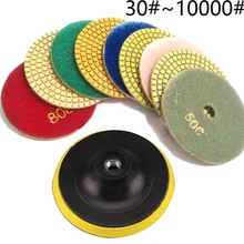 10Pcs/set Dry/Wet Diamond Polishing Pads 3" 4" Flexible Polishing Pad Wheel For Granite Marble Stone Sanding Disc
10Pcs/set Dry/Wet Diamond Polishing Pads 3" 4" Flexible Polishing Pad Wheel For Granite Marble Stone Sanding Disc