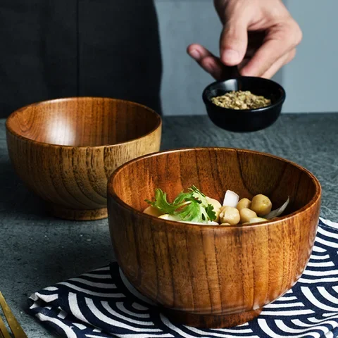 Wooden Japanese Style Bowl Rice Soup Salad Food Container Large Small Kids Tableware Utensils Wood Bowl
Wooden Japanese Style Bowl Rice Soup Salad Food Container Large Small Kids Tableware Utensils Wood Bowl