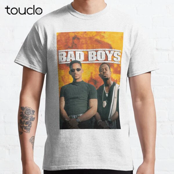 

Классическая футболка Bad Boys Will Smith And Martin Les Bad, женские футболки для гольфа, индивидуальные футболки с цифровой печатью для подростков, унисекс