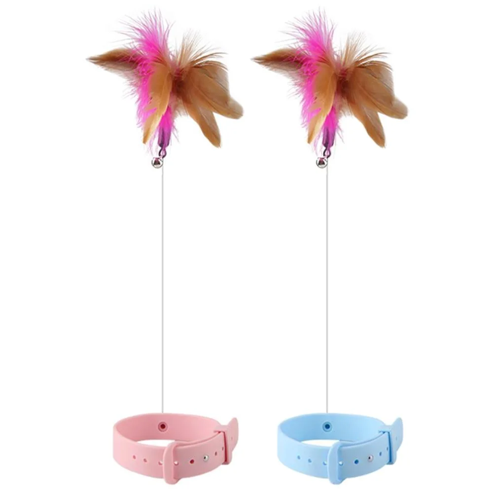 2 Pcs Collar Cat Teaser Multifunctional Wand Toy Wands Toys Stuff for Cats Interactive
2 Pcs Collar Cat Teaser Multifunctional Wand Toy Wands Toys Stuff for Cats Interactive