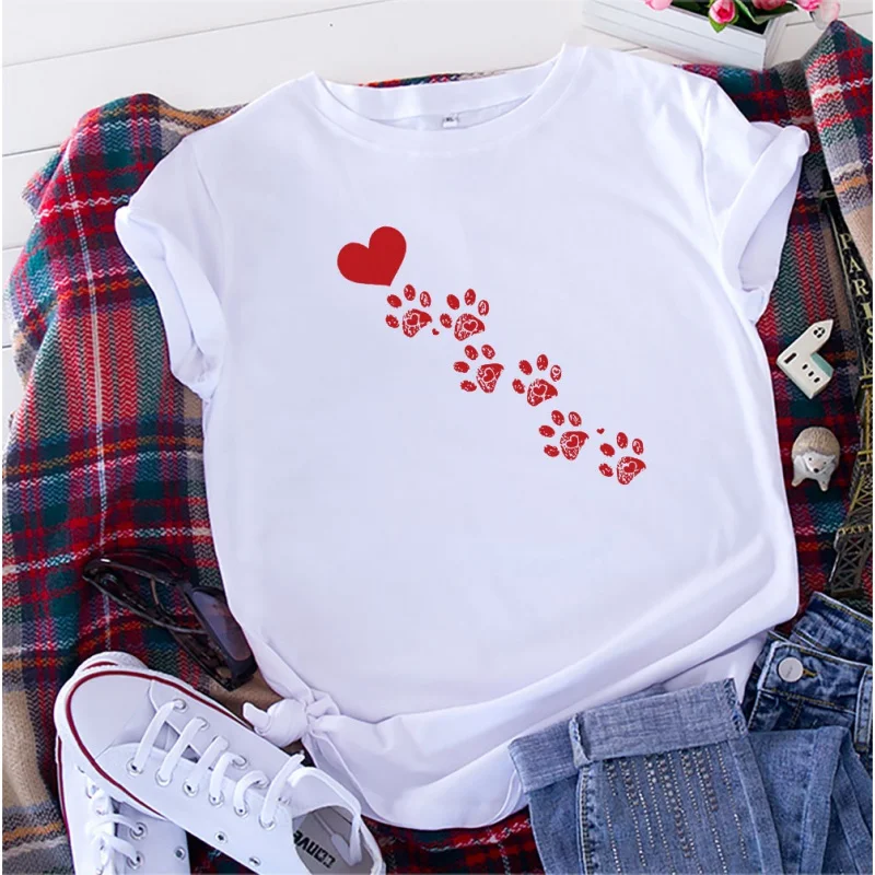 Fashion Trendy Printed Pattern Women Short Sleeve Round Neck Tee Loose Plus Size Casual Women's Free Shipping 
Fashion Trendy Printed Pattern Women Short Sleeve Round Neck Tee Loose Plus Size Casual Women's Free Shipping