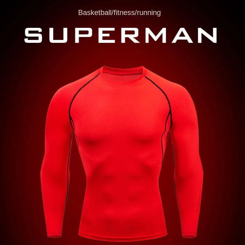 Men's Athletic Compression Shirt Moisture-Wicking Fitness Top Elastic Long Sleeve Sports Tee for Running
Men's Athletic Compression Shirt Moisture-Wicking Fitness Top Elastic Long Sleeve Sports Tee for Running