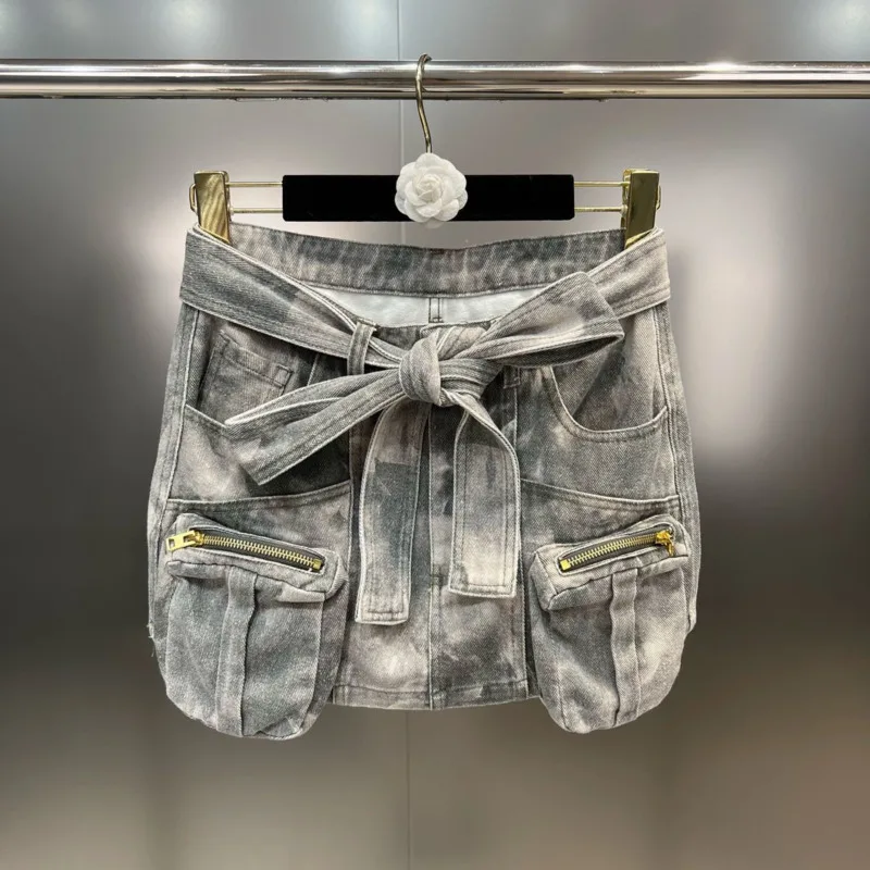 Summer Fashion Women Camouflage Skitr Multi Pocket Silhouette Spice Girl Street Low Waist Denim Skirt Summer GH54202
Summer Fashion Women Camouflage Skitr Multi Pocket Silhouette Spice Girl Street Low Waist Denim Skirt Summer GH54202