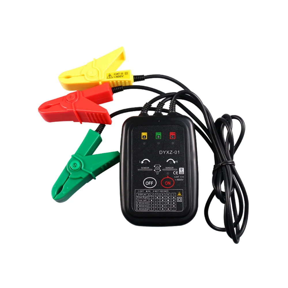 

Non-Contact Phase Sequence Detector Indicator Detector Meter LED Display 3 Phase Tester Motor Steering Detection