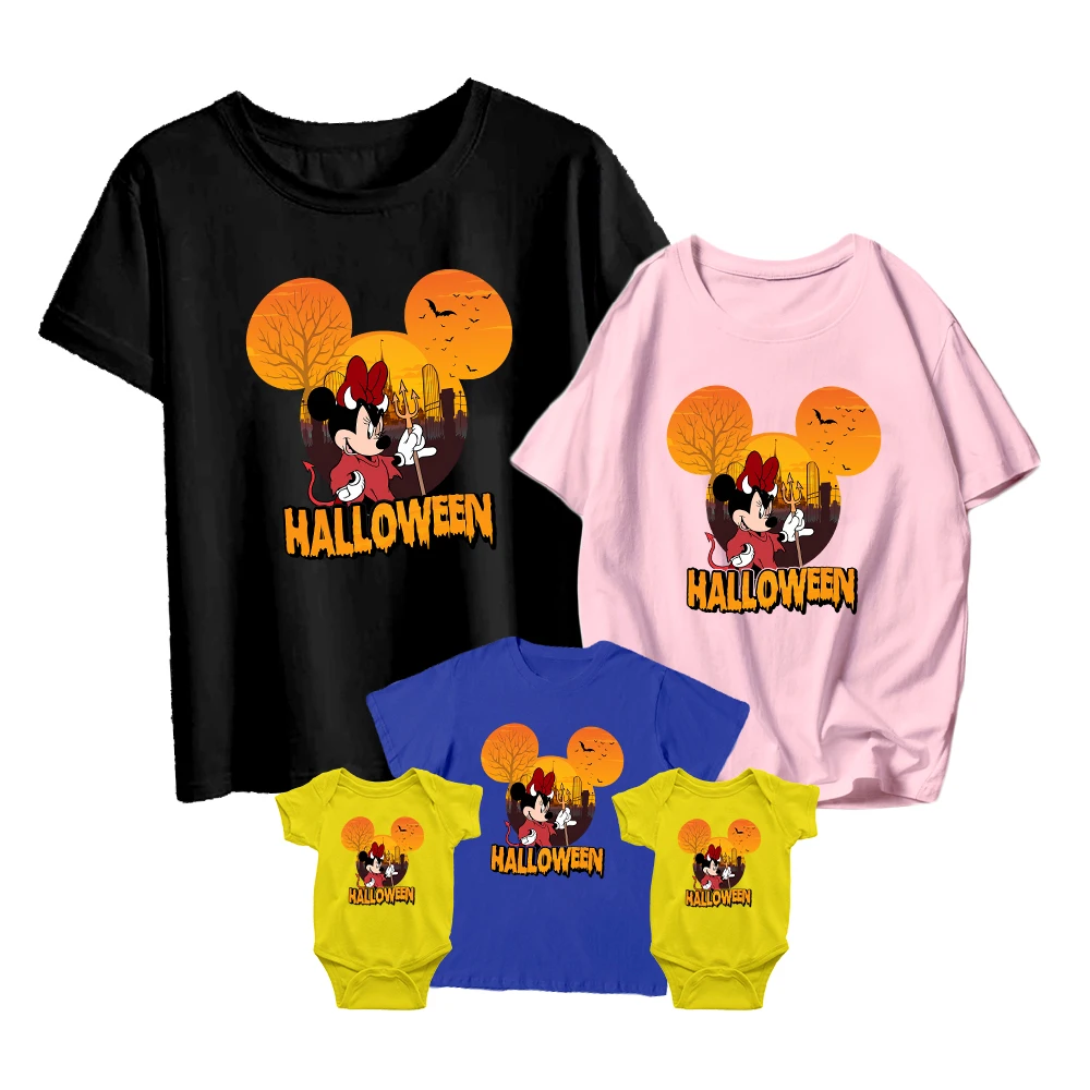 Summer Short-sleeved Parent-child Disney Minnie Mouse Character Print Halloween T-shirt Adult Unisex Fashion Casual Round Neck
Summer Short-sleeved Parent-child Disney Minnie Mouse Character Print Halloween T-shirt Adult Unisex Fashion Casual Round Neck