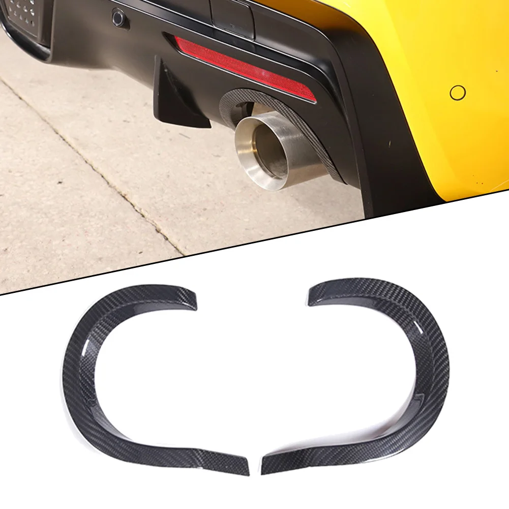2PCS Real Carbon Fiber Rear Exhaust Tail Pipe Upper Trim Fits For Toyota For Supra A90 2019+ Automobiles Exterior Frame
2PCS Real Carbon Fiber Rear Exhaust Tail Pipe Upper Trim Fits For Toyota For Supra A90 2019+ Automobiles Exterior Frame