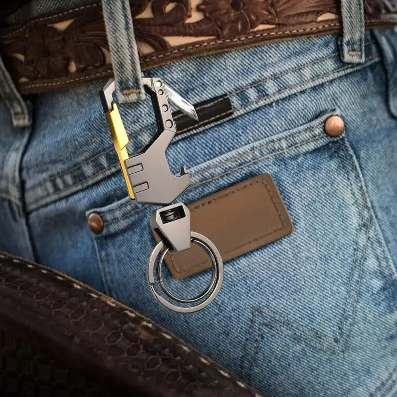 Брелок для ключей, многофункциональный вращающийся карабин для ключей, из сплава 2CPS, портативный карабин, устойчивый к царапинам
Брелок для ключей, многофункциональный вращающийся карабин для ключей, из сплава 2CPS, портативный карабин, устойчивый к царапинам