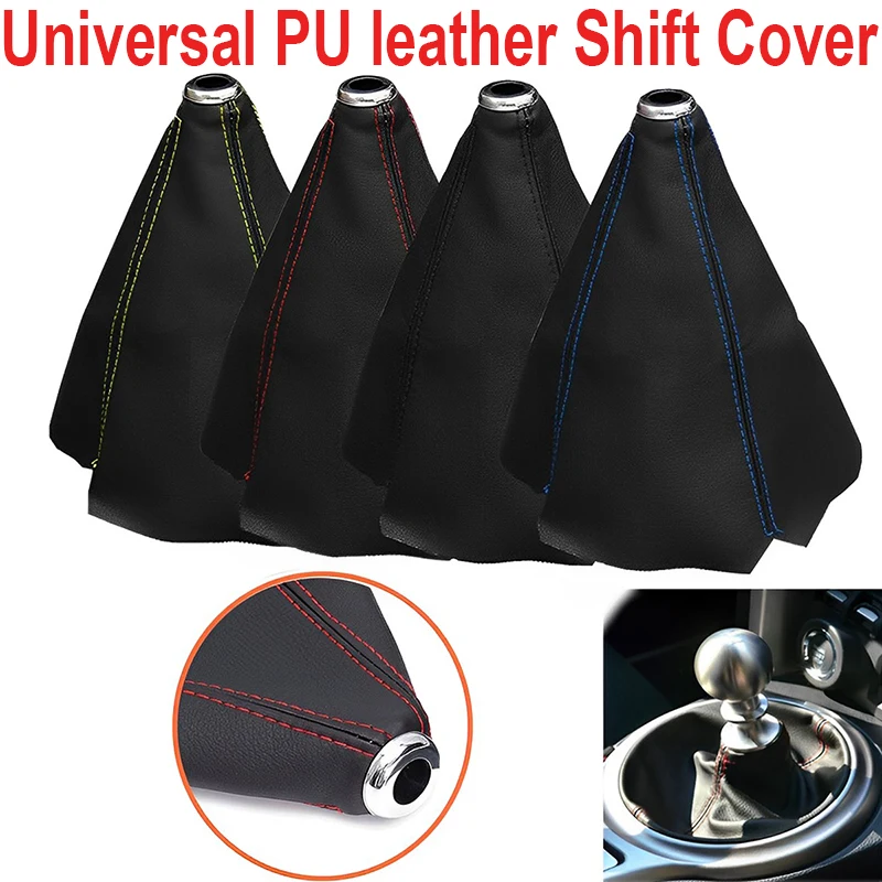 Universal PU leather Shift Dust Cover Shift Boot Cover Gear Knob Dust Cover Auto Car Manual Stick Knob Gear Gaiter Decoration
Universal PU leather Shift Dust Cover Shift Boot Cover Gear Knob Dust Cover Auto Car Manual Stick Knob Gear Gaiter Decoration