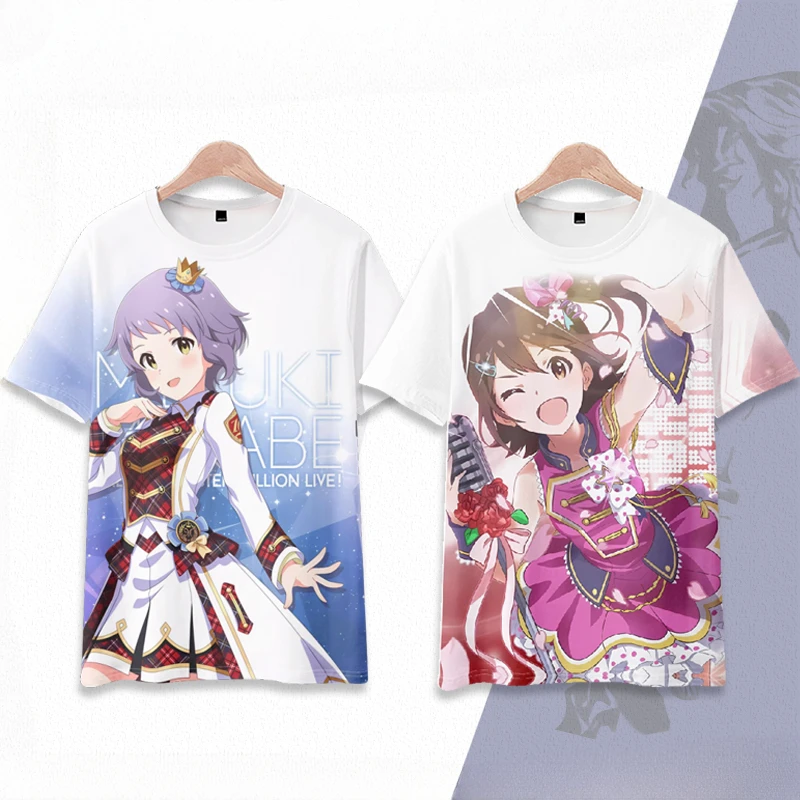 THE IDOLM STER MILLION LIVE! 3D Print T Shirt Women Men Summer Fashion O-neck Short Sleeve Funny Tshirt Graphic Tees Cosplay
THE IDOLM STER MILLION LIVE! 3D Print T Shirt Women Men Summer Fashion O-neck Short Sleeve Funny Tshirt Graphic Tees Cosplay