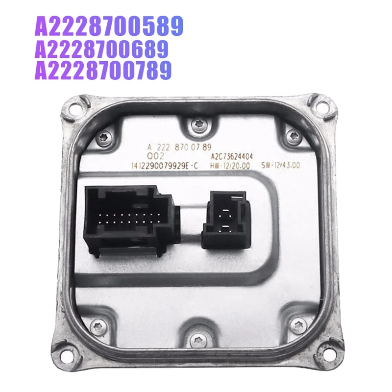 A2228700789 LED Headlight Ballast Control Unit Voltage Regulator Module For Mercedes Benz C W205 E W212 S W222 GLE GLS
A2228700789 LED Headlight Ballast Control Unit Voltage Regulator Module For Mercedes Benz C W205 E W212 S W222 GLE GLS