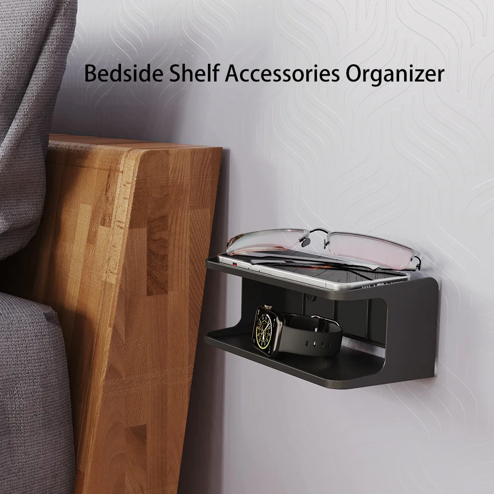 Wall Double-layer Shelf Storage Shelves Bracket Bedside Abs Plastic Organizer Office Mount
Wall Double-layer Shelf Storage Shelves Bracket Bedside Abs Plastic Organizer Office Mount