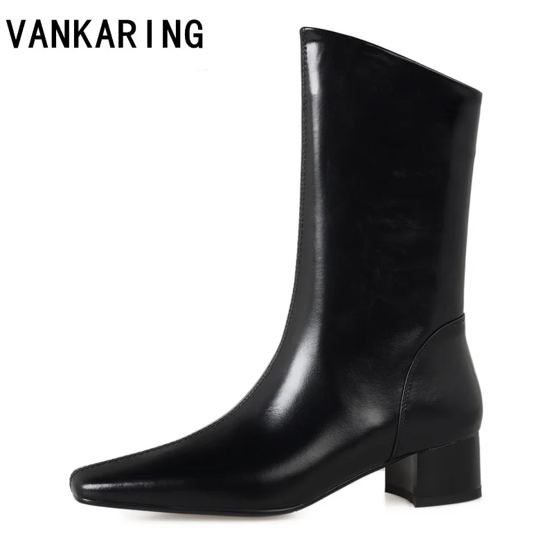 genuine leather women boots square toe slim ankle boots for women square high heel zipper boots 2023 spring autumn shoes woman
genuine leather women boots square toe slim ankle boots for women square high heel zipper boots 2023 spring autumn shoes woman