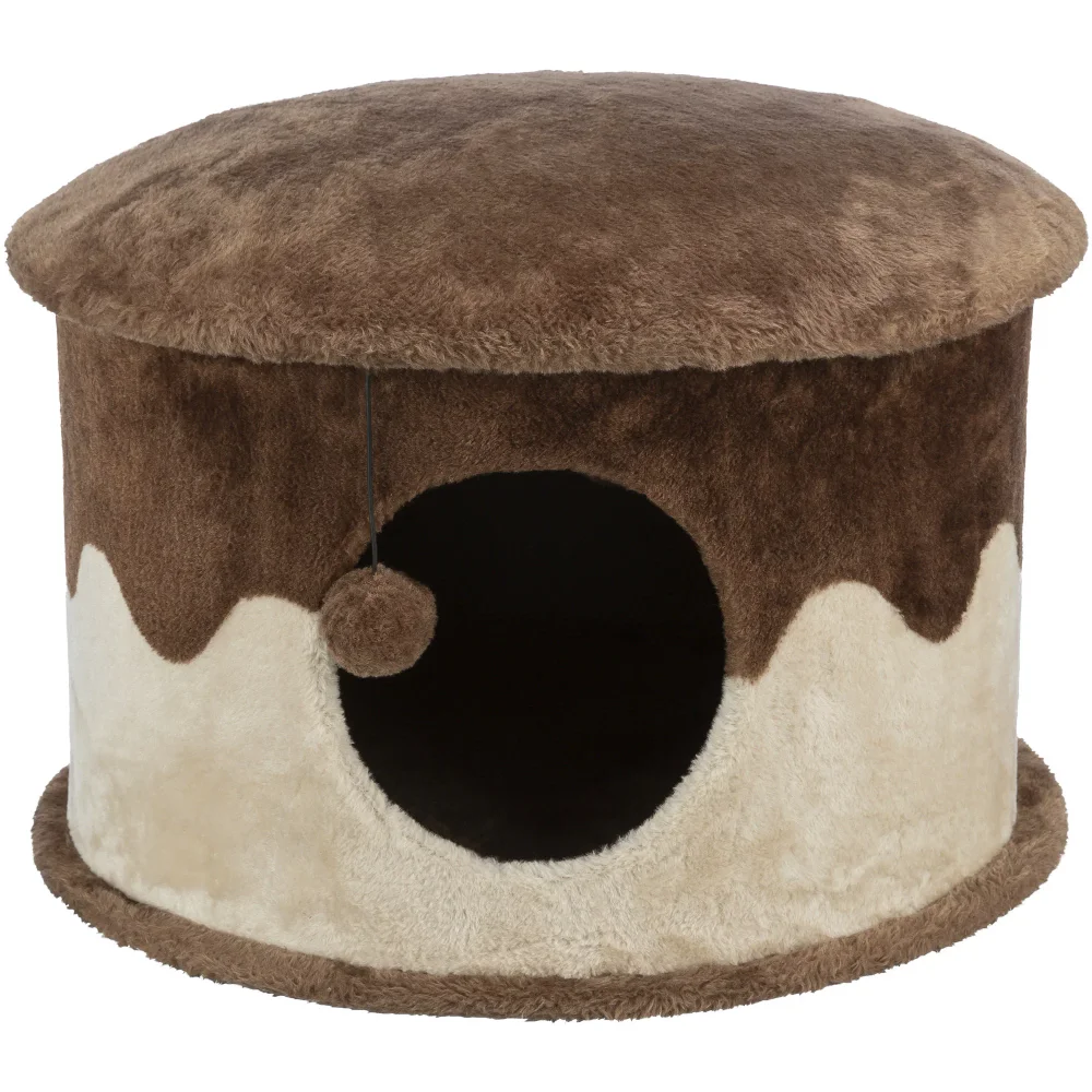 BOUSSAC Cozy Plush Cover Indoor Cat Condo with A Cat Toy on String, Brown-Beige, Cat Tower,cat Tree House
BOUSSAC Cozy Plush Cover Indoor Cat Condo with A Cat Toy on String, Brown-Beige, Cat Tower,cat Tree House