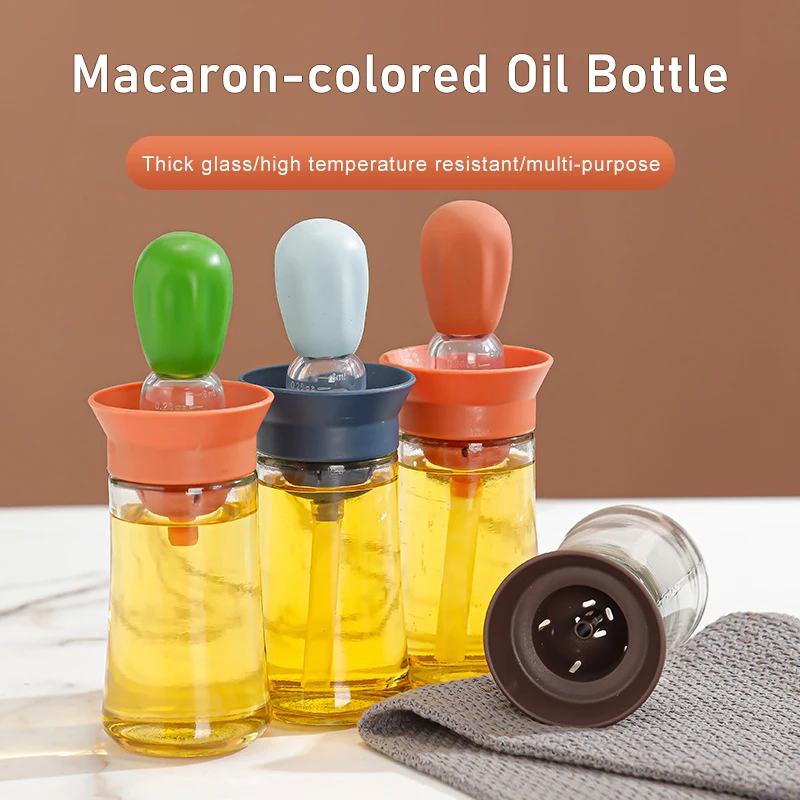 Portable Oil Sauce Spice Bottle Oil Dispenser With Silicone Brush For Cooking Baking BBQ Seasoning Kitchen Food Grade Oil Can
Portable Oil Sauce Spice Bottle Oil Dispenser With Silicone Brush For Cooking Baking BBQ Seasoning Kitchen Food Grade Oil Can