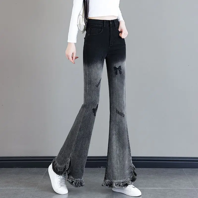 Embroidered vintage jeans new flared pants 2024 spring and fall pants high-waisted trailing flared pants
Embroidered vintage jeans new flared pants 2024 spring and fall pants high-waisted trailing flared pants