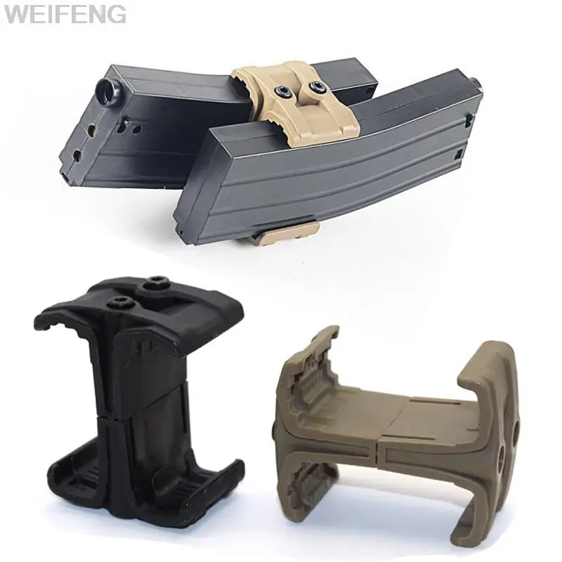 

Tactical Dual Magazine Coupler Connector Rifle Parallel For AK AR15 M4 MP5 Mag Coupler Clamp Parallel Link Hunting Accessories