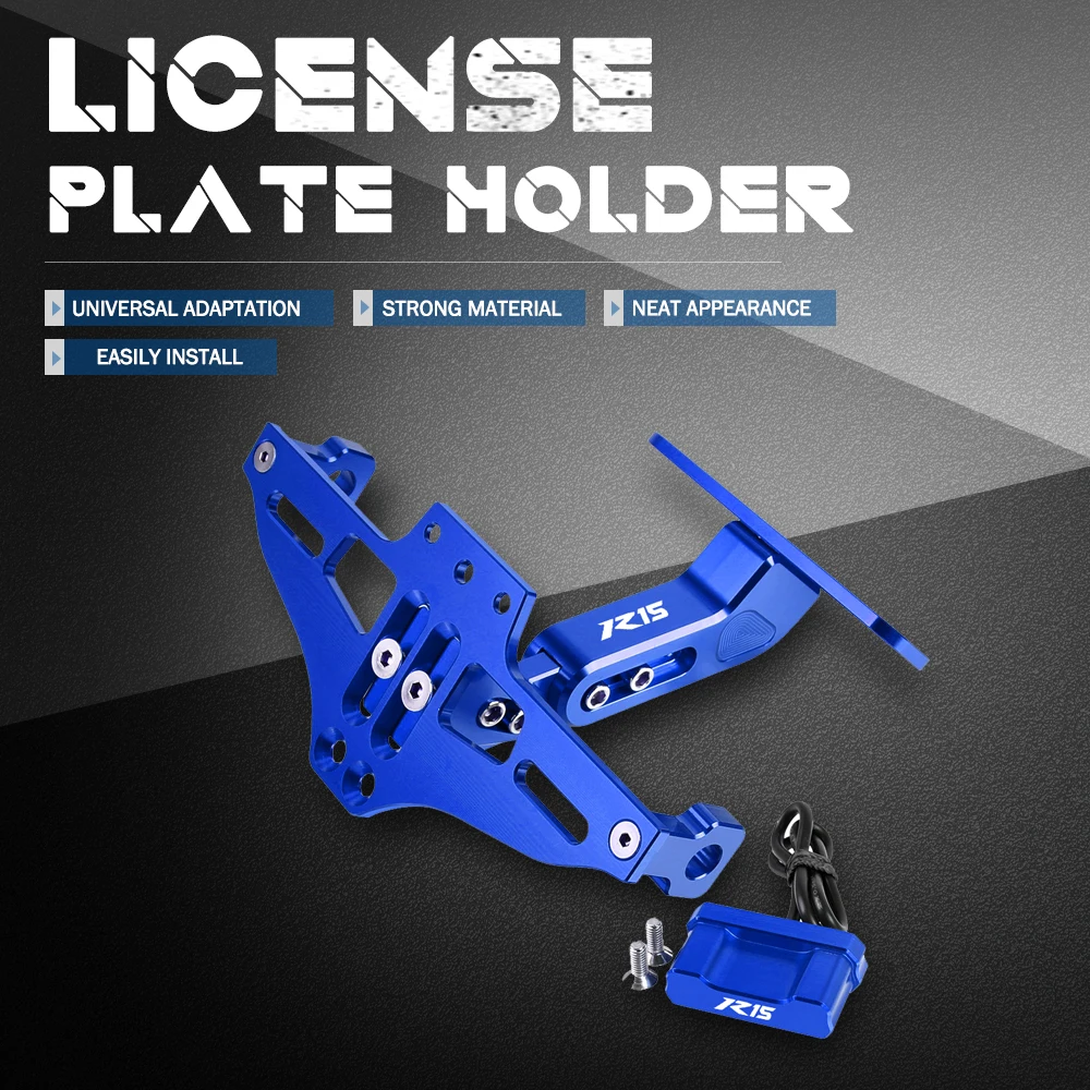 Motorcycle License Plate Bracket Licence Plate Holder LED Turn Signals Light FOR YAMAHA YZFR15 R15 2008 2009 2010 -2023 Moto
Motorcycle License Plate Bracket Licence Plate Holder LED Turn Signals Light FOR YAMAHA YZFR15 R15 2008 2009 2010 -2023 Moto