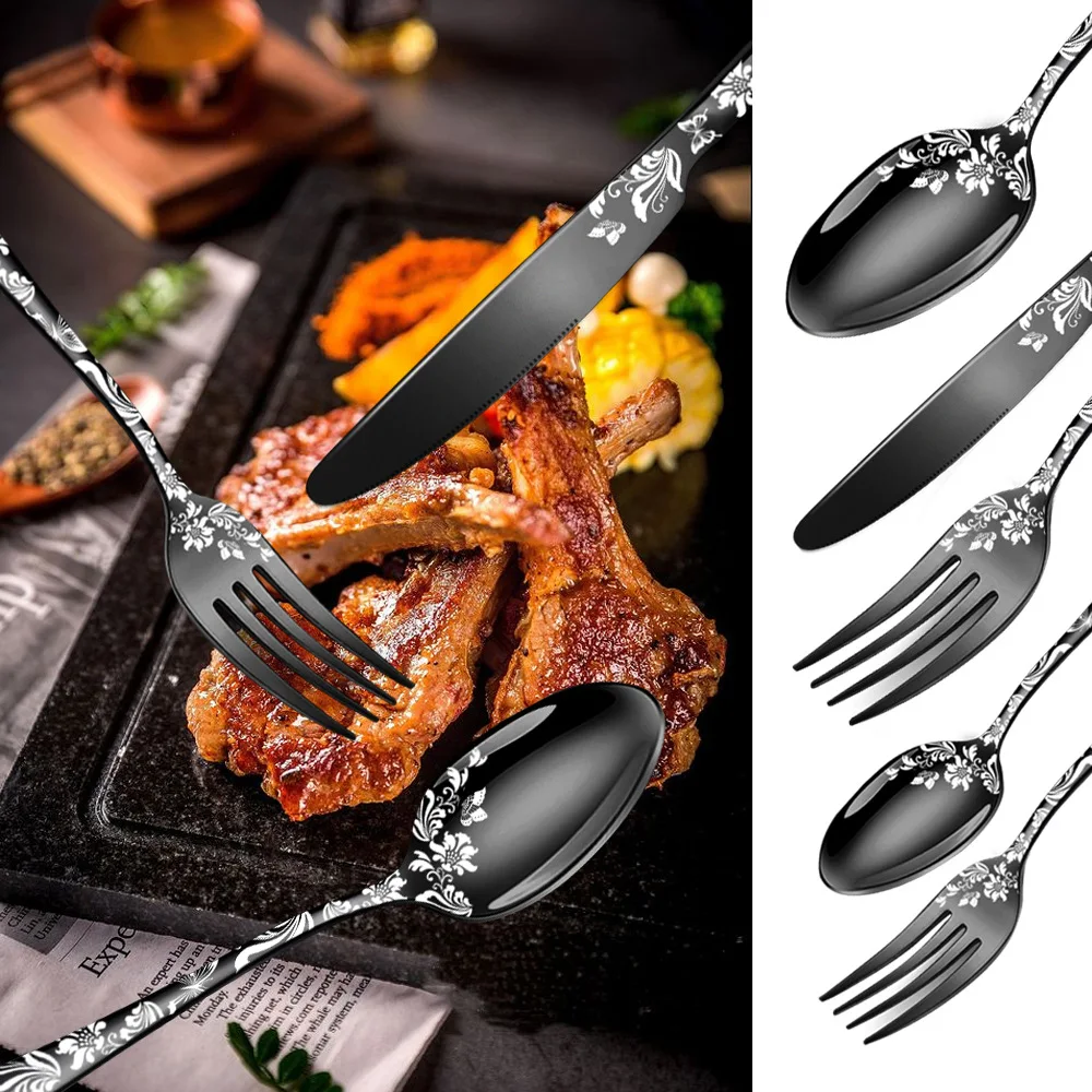5Pcs Tableware Stainless Steel Cutlery Set Kitchen Tableware Mirror Spoon Fork Knife Dinnerware Set Silverware Flatware
5Pcs Tableware Stainless Steel Cutlery Set Kitchen Tableware Mirror Spoon Fork Knife Dinnerware Set Silverware Flatware