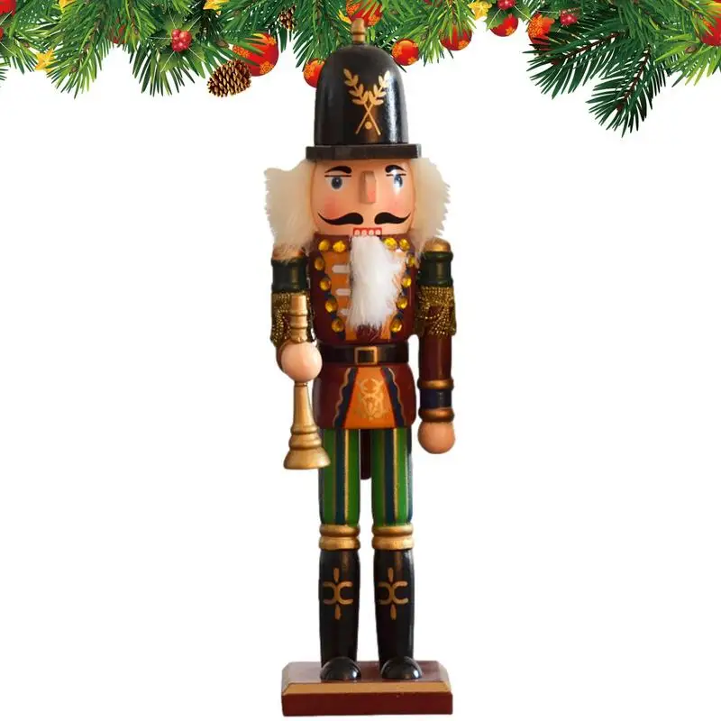 

Wooden Christmas Nutcracker 30CM Traditional Islamic Wooden Nutcracker Soldier Guard Soldier Wooden Ornaments Traditional