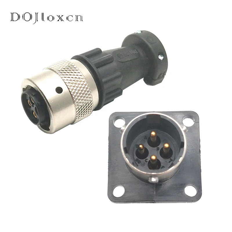 1/5 Sets ITT 192900-0286 Industrial 4 Pin 192993-0041 Circular Connector Head Includes Plug + Tail Clip + 4 Terminals
1/5 Sets ITT 192900-0286 Industrial 4 Pin 192993-0041 Circular Connector Head Includes Plug + Tail Clip + 4 Terminals