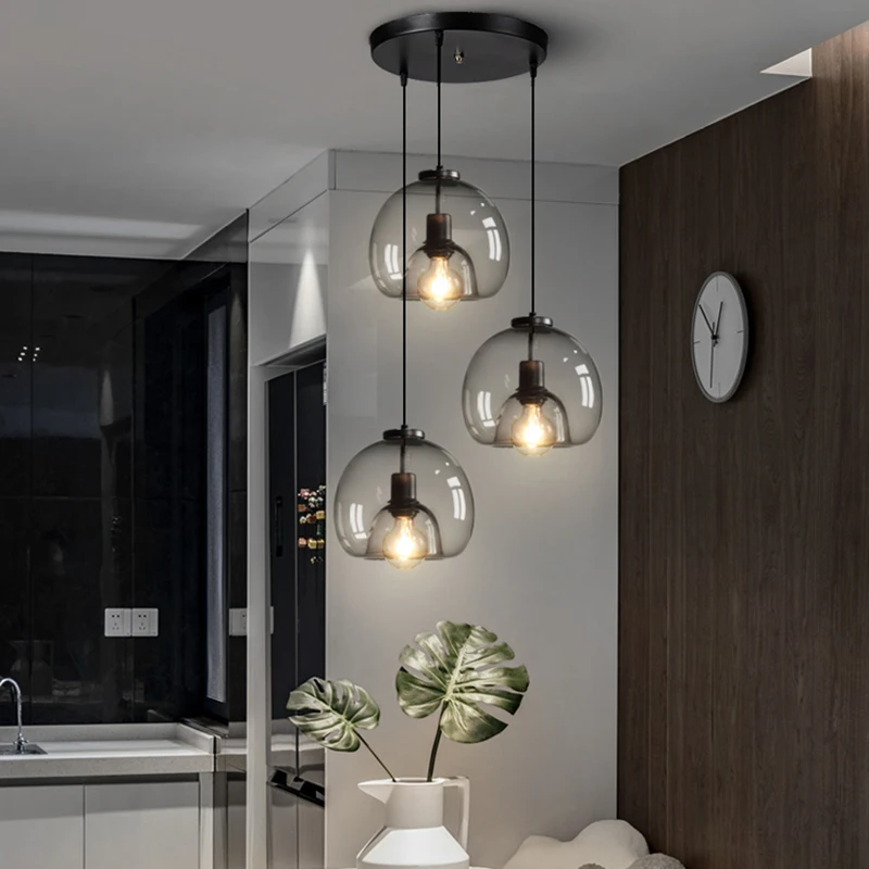 Modern Dining Room Glass Pendant Lamp Nordic Bedside Pendant Light Bedroom Study Bar Interior Decoration Hanging Lamp Lighting
Modern Dining Room Glass Pendant Lamp Nordic Bedside Pendant Light Bedroom Study Bar Interior Decoration Hanging Lamp Lighting