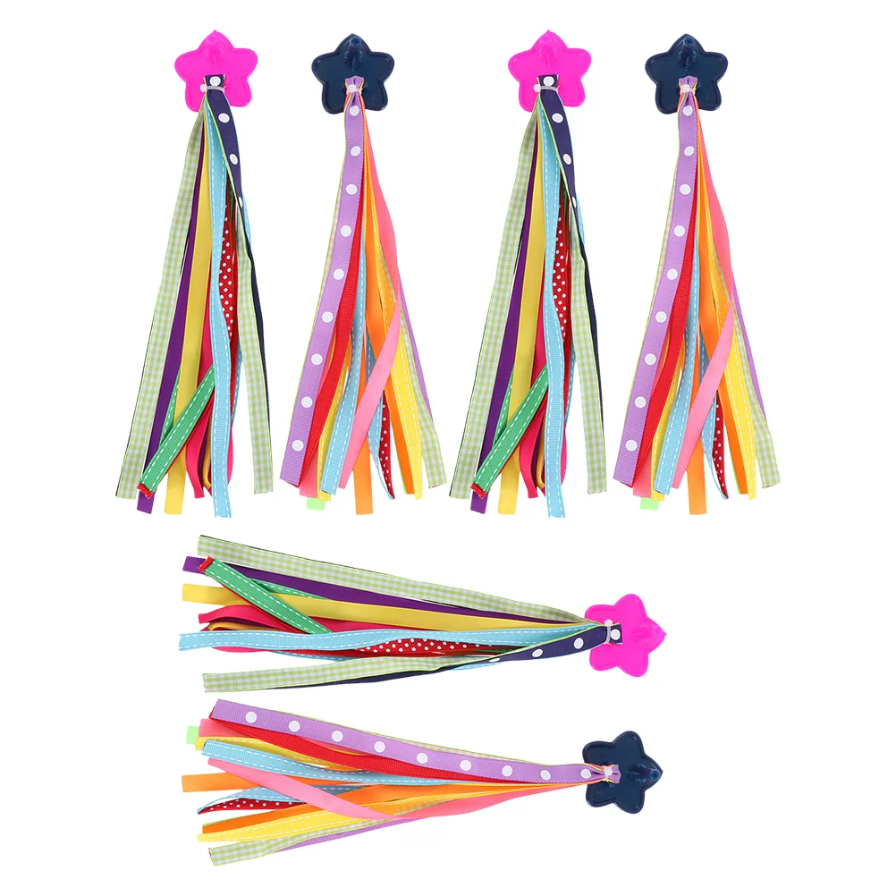 

3 Pairs Bicycle Ribbon Bike Handlebar Decor Child Streamers Scooter Hanging Ribbons Bikes Tassel Aldult