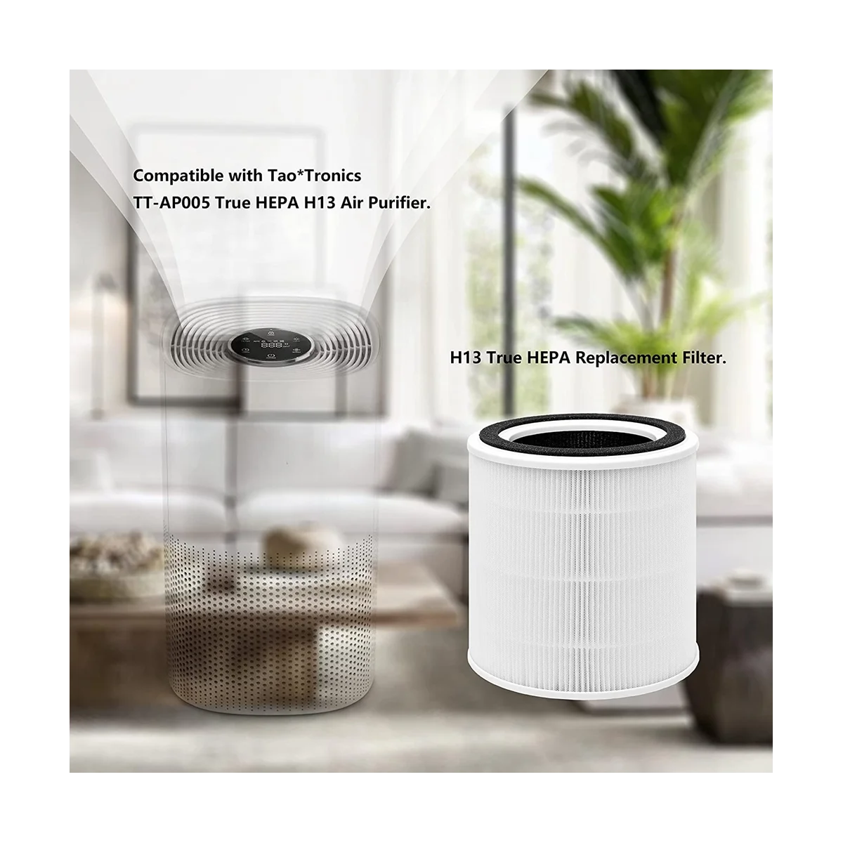Сменные фильтры AP005 для очистителя воздуха TaoTronics TT-AP005, HEPA и набор фильтров с активированным углем
Сменные фильтры AP005 для очистителя воздуха TaoTronics TT-AP005, HEPA и набор фильтров с активированным углем