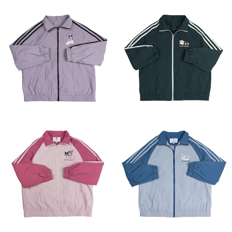 My Melody Cinnamoroll Kawaii Kuromi College Students College Style Long Sleeve Coat Sanrio Anime Girly Sports Windbreaker Jacket
My Melody Cinnamoroll Kawaii Kuromi College Students College Style Long Sleeve Coat Sanrio Anime Girly Sports Windbreaker Jacket