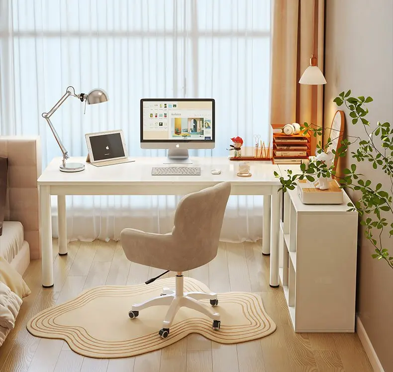 Home Simple Corner Writing Cream Wind Girls Bedroom L-shaped Book Computer Desk
Home Simple Corner Writing Cream Wind Girls Bedroom L-shaped Book Computer Desk