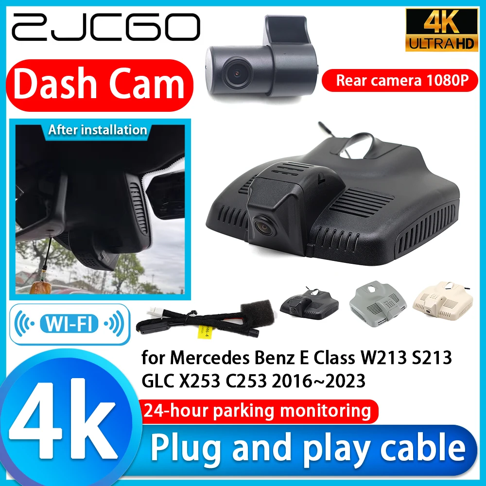 ZJCGO Video Recorder 4K UHD Plug and Play Car DVR Dash Cam for Mercedes Benz E Class W213 S213 GLC X253 C253 2016~2023
ZJCGO Video Recorder 4K UHD Plug and Play Car DVR Dash Cam for Mercedes Benz E Class W213 S213 GLC X253 C253 2016~2023
