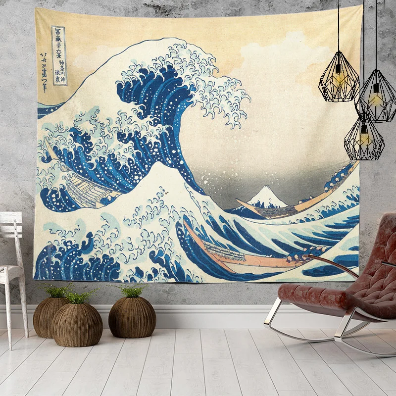 Japanese Kanagawa Big Wave Tapestry, Ukiyoe Hanging Poster, Indoor Polyester, 100D Vivid Color Dorm Banner, Fade Proof, Gift
Japanese Kanagawa Big Wave Tapestry, Ukiyoe Hanging Poster, Indoor Polyester, 100D Vivid Color Dorm Banner, Fade Proof, Gift