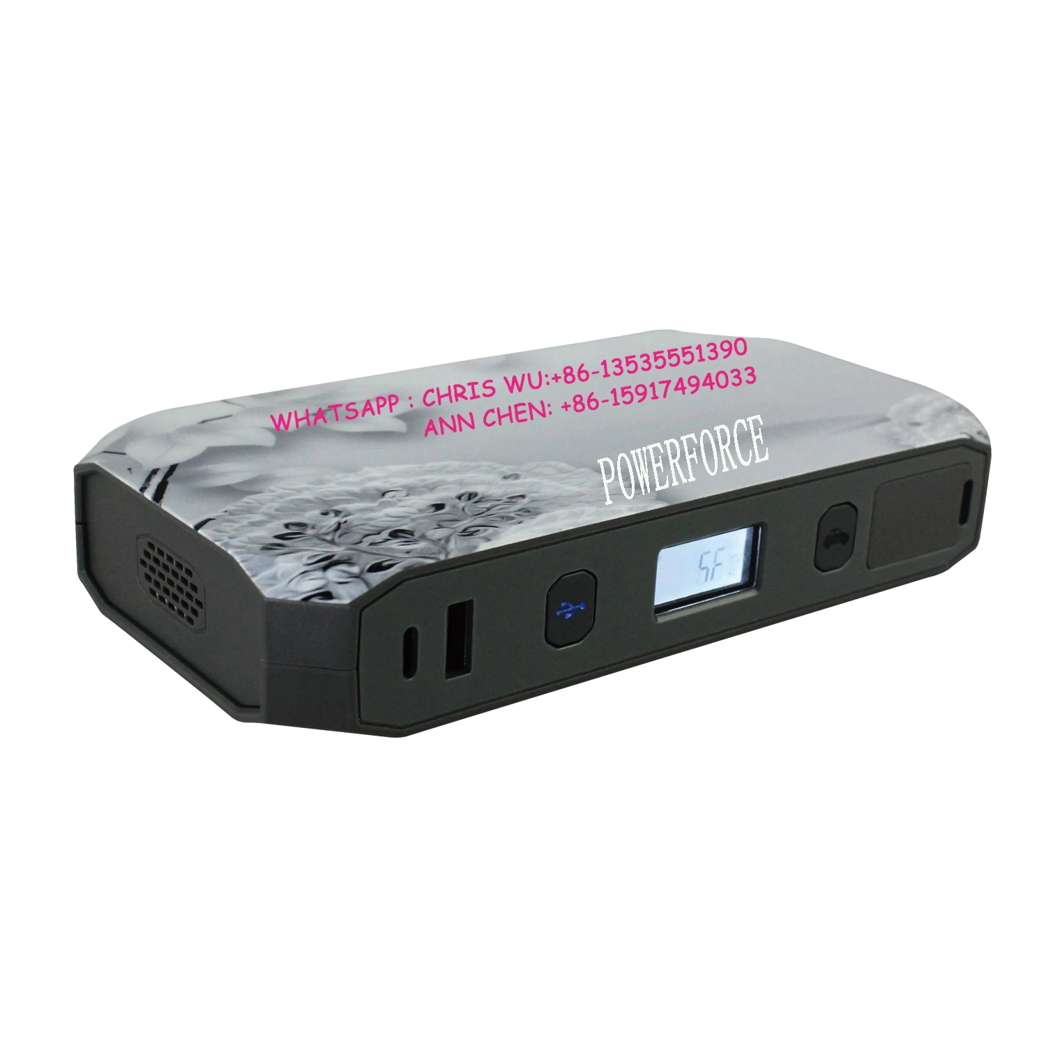 500A Peak Current Jump Starter 8000mAh For Car SUV Battery Booster Charger with PD18W Two Way
500A Peak Current Jump Starter 8000mAh For Car SUV Battery Booster Charger with PD18W Two Way