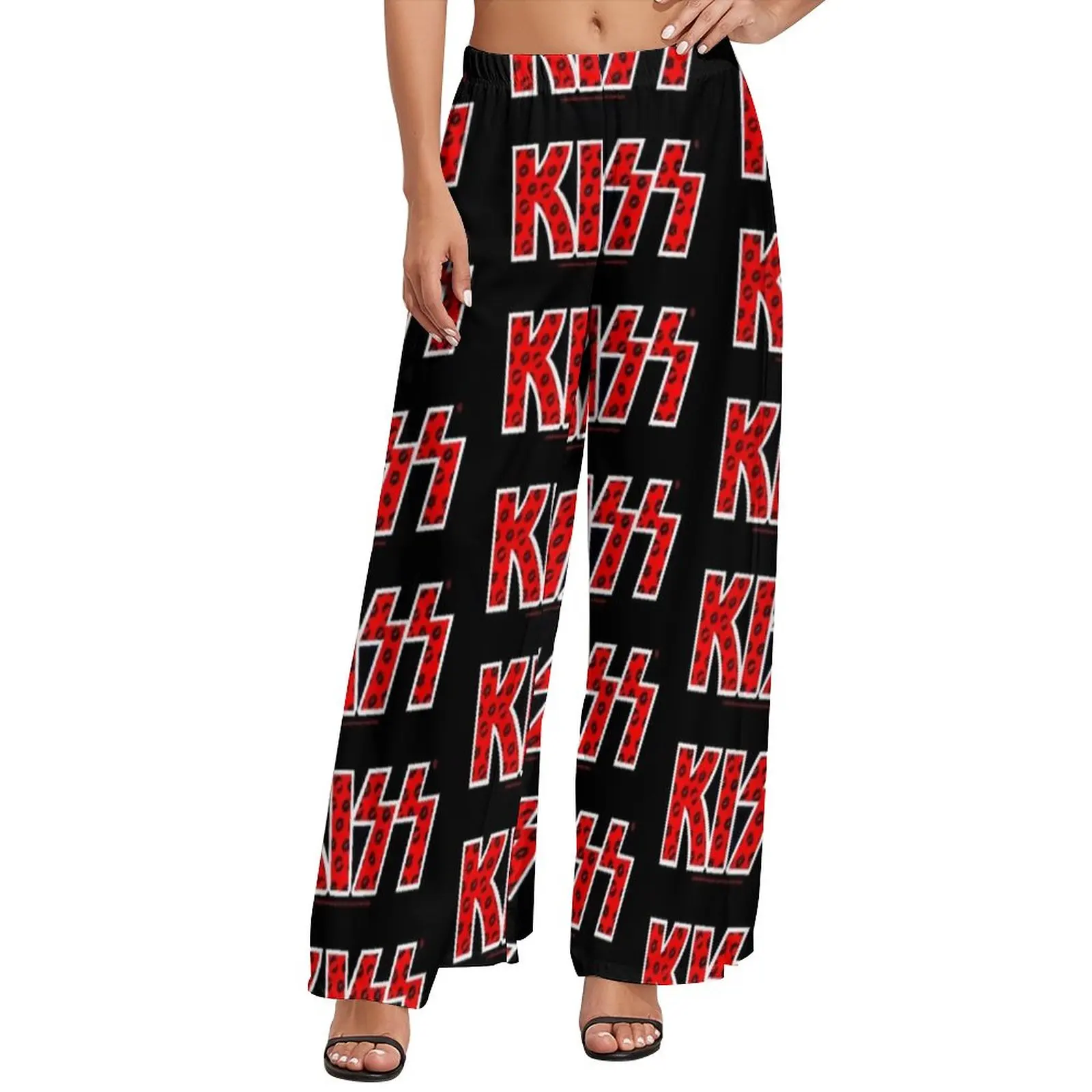 Kiss Band Straight Pants Black Lips Logo Casual Wide Pants Womens Oversized Street Fashion Custom Trousers
Kiss Band Straight Pants Black Lips Logo Casual Wide Pants Womens Oversized Street Fashion Custom Trousers