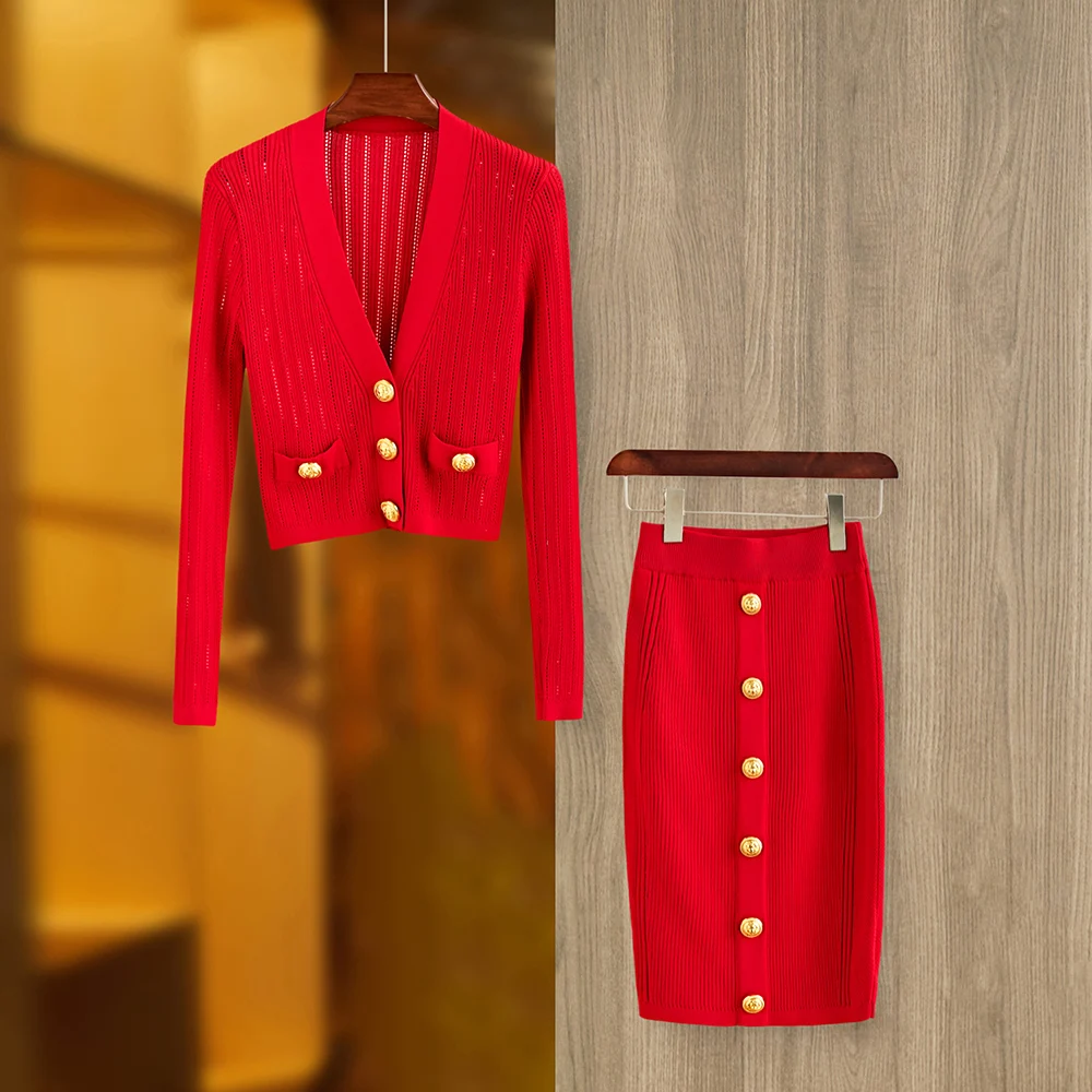 3 Colors Option Long Sleeve Solid Knitted Cardigan Skirt Autumn Winter Women 2 Pcs Set Lady Elegant Fashion Suit
3 Colors Option Long Sleeve Solid Knitted Cardigan Skirt Autumn Winter Women 2 Pcs Set Lady Elegant Fashion Suit