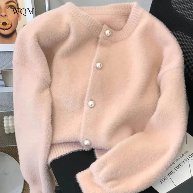 Imitation Knitted Casual Loose Soft Pearl Buttons Wool Knitted Solid Soft Warm Long Sleeve Cardigans Tops Outwears Button Pearls
Imitation Knitted Casual Loose Soft Pearl Buttons Wool Knitted Solid Soft Warm Long Sleeve Cardigans Tops Outwears Button Pearls