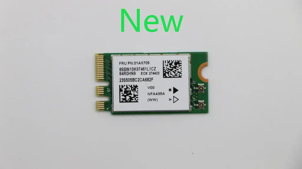 QCNFA435 2,4G/5 ГГц 802.11AC WIFI Bluetooth-совместимая 4.1 беспроводная карта для 310 510-15IKB E31 E470 E570 01AX709 00JT477
QCNFA435 2,4G/5 ГГц 802.11AC WIFI Bluetooth-совместимая 4.1 беспроводная карта для 310 510-15IKB E31 E470 E570 01AX709 00JT477