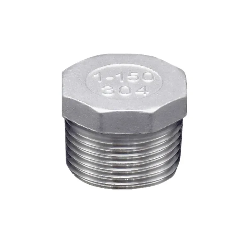 

1/8" 1/4" 3/8" 1/2" 3/4" 1" 1-1/4" 1-1/2" 2" BSP NPT Male Hex Head End Plug Cap 304 Stainless Steel Pipe Fitting Plumbing