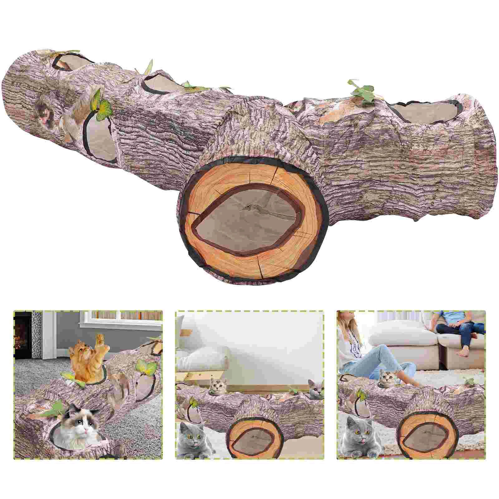 

Cat Tunnel Toys Tunnels Tube Toy Hamster Pet Cats Indoor Rabbit Plush Play Way Bed House Maze Bunny Nest Kitten Scratching post