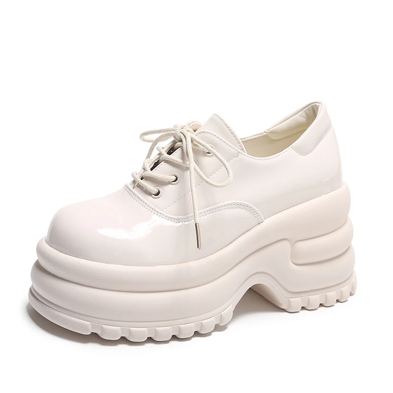 

Женские туфли на танкетке 9 см, милые осенние туфли-лодочки с высоким каблуком, обувь для косплея в готическом стиле, панк-стиле, обувь для девочек на толстой подошве, 2023