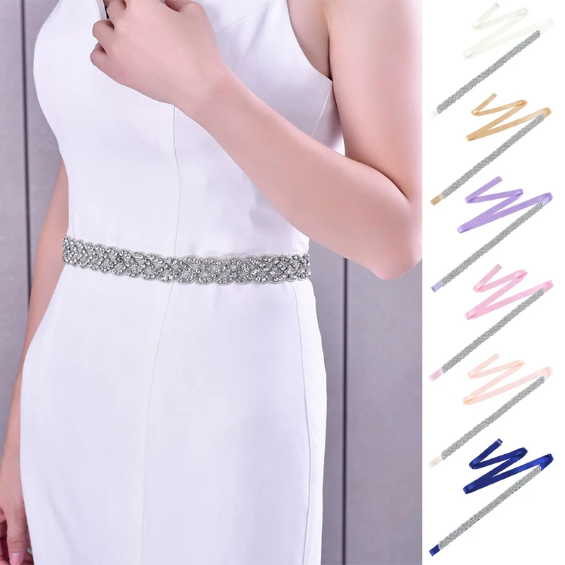 2023 Women's Shiny Rhinestones Belt Handmade Wedding Dresses Belt Marriage Bridal Ribbion Belts Wedding Bride Sash Party Belt
2023 Women's Shiny Rhinestones Belt Handmade Wedding Dresses Belt Marriage Bridal Ribbion Belts Wedding Bride Sash Party Belt