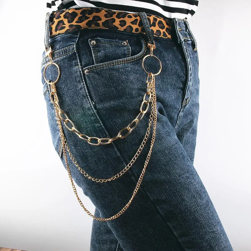 Stainless Steel long Punk Hip-hop Trendy Belt Waist Chain Male Pants Chain Men Jeans Punk gift Metal Trousers Keychain
Stainless Steel long Punk Hip-hop Trendy Belt Waist Chain Male Pants Chain Men Jeans Punk gift Metal Trousers Keychain